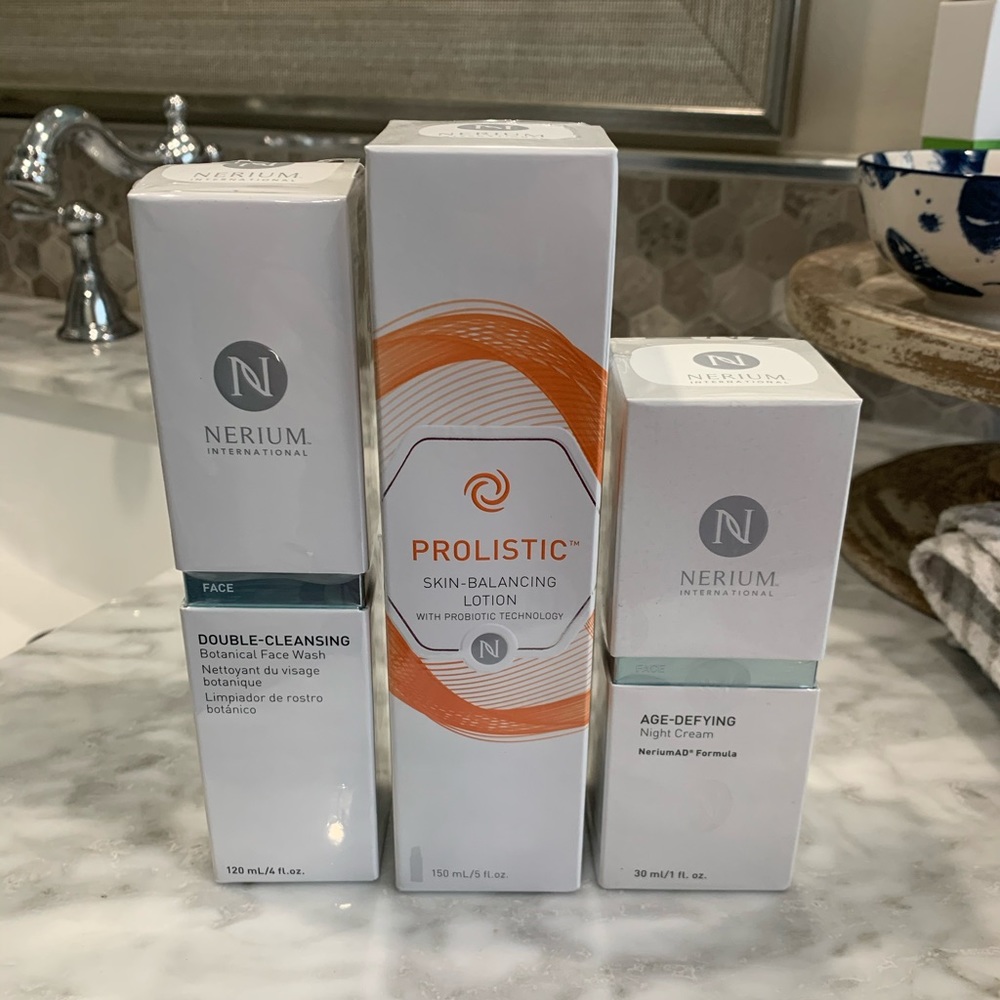 Nerium Lot Night Cream, Double Cleanser, Prolistic